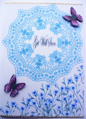  Get Wel Soon  Forget Me Knot by Kathleen Francis