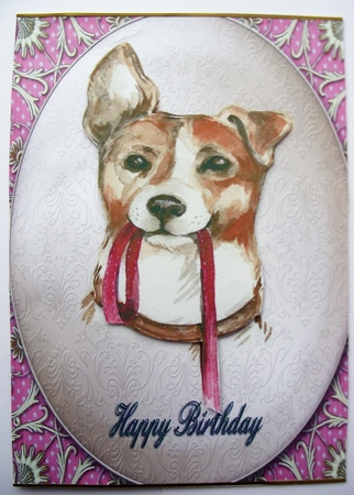Jack Russell Terrier   -  Happy Birthday by Kathleen Francis