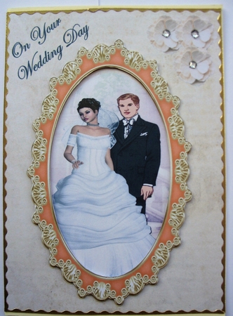 Beautiful Oval for the wedded couple by Kathleen Francis