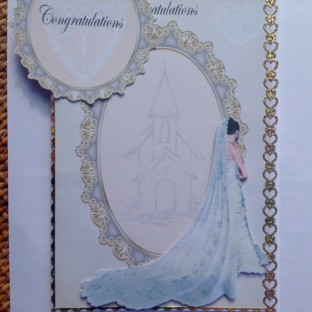 Bride and Church congratulations by Kathleen Francis