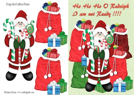 Santas Sack Clipart by Kathleen Francis