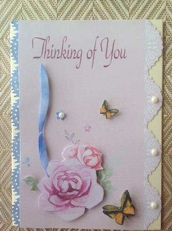 Thinking of you  Butterflies by Kathleen Francis