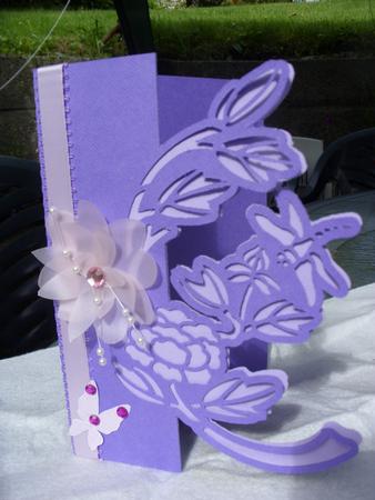 Floral 7 Over The Edge Card by Kathleen Francis