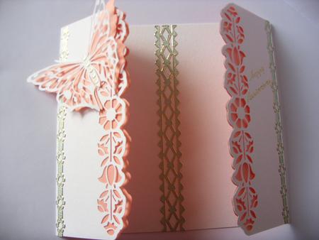 Gatefold Border Card by Kathleen Francis