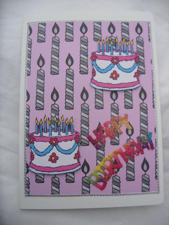 Candles Background Paper Pink by Kathleen Francis