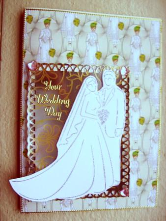 Vintage Bride Background by Kathleen Francis