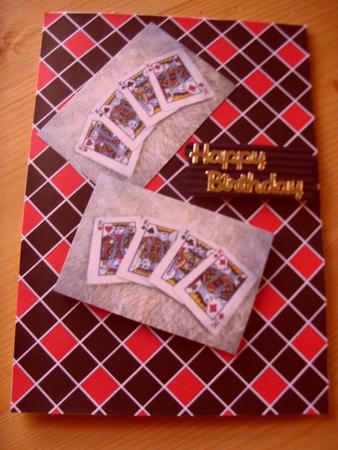 Four Kings Backing Paper by Kathleen Francis