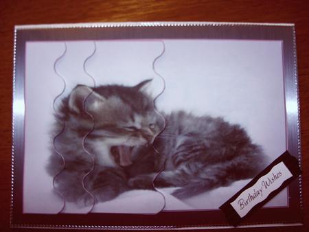 Cat Side Stacker 1 by Kathleen Francis