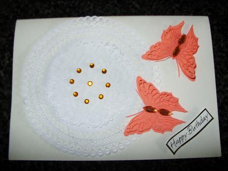 Layered Doily 2 & Butterfly by Kathleen Francis