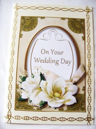Cream Magnolia Your Wedding Day Oval 7x5in Step by Step by Kathleen Francis