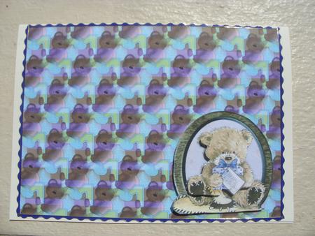 1 Today Teddy Backing by Kathleen Francis