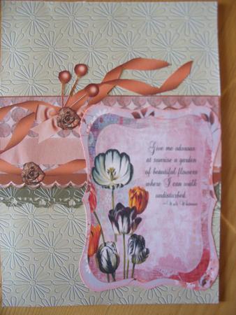 'daisy Embossed' Backing Paper by Kathleen Francis