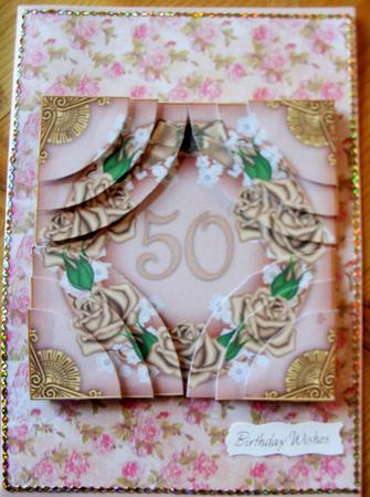Coffee Roses 50 Ring 5in Round Corner Stacker by Kathleen Francis