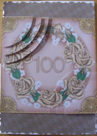 Coffee Roses 100 Ring 6in Duo Corner Stacker by Kathleen Francis