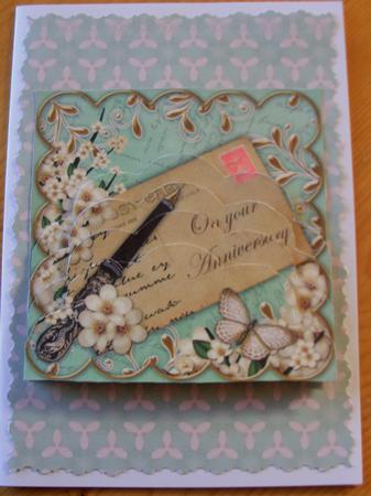 Lime Green Patterned Backing Paper by Kathleen Francis