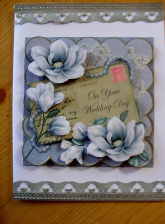 Silver Magnolia Your Wedding Day 8in Xtreme Decoupage Kit by Kathleen Francis