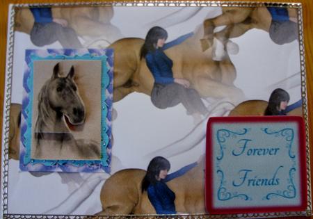 My Horse Friend Background by Kathleen Francis