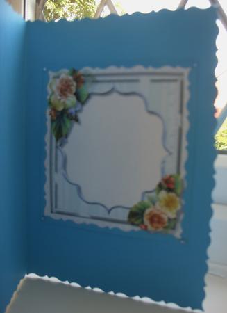 Incert Blue with Begonias by Kathleen Francis