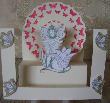 Fairy Centre Step Card 3 by Kathleen Francis