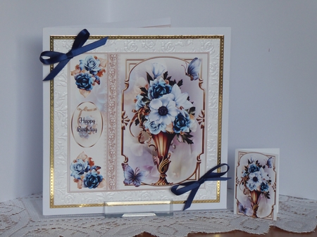 Majestic Floral Vase Mini Page Kit by Kathleen Peace