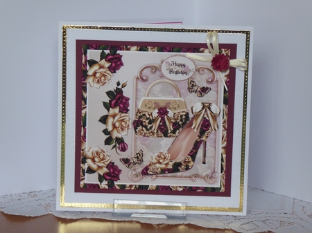 Rose Handbag & Shoe Mini Page Kit by Kathleen Peace