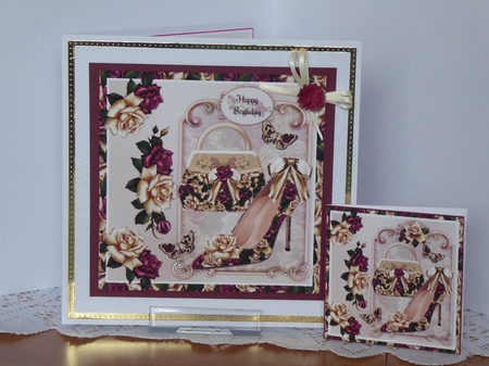 Rose Handbag & Shoe Mini Page Kit by Kathleen Peace
