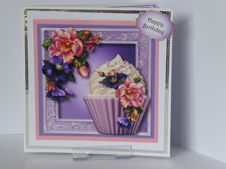 Summer Blooms Cupcake by Kathleen Peace