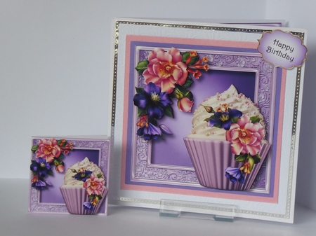Summer Blooms Cupcake by Kathleen Peace