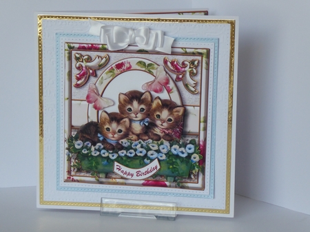 Vintage Cats 3 by Kathleen Peace