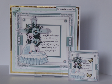 Christening 3 Mini Card Kit by Kathleen Peace