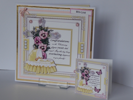 Christening 5 Mini Card Kit by Kathleen Peace