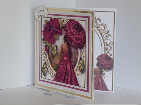 Parasol Spring In Dusky Pink by Kathleen Peace
