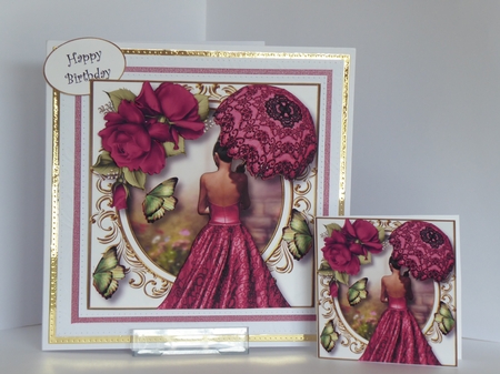 Parasol Spring In Dusky Pink by Kathleen Peace