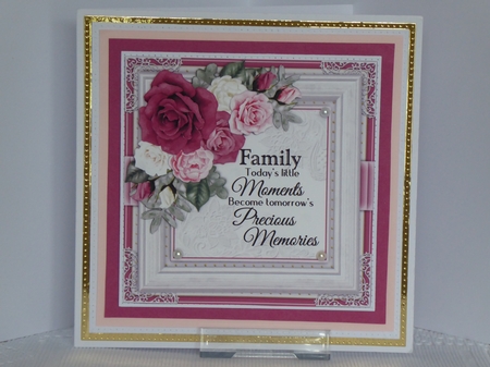 Floral Rose5 Mini Card Kit by Kathleen Peace