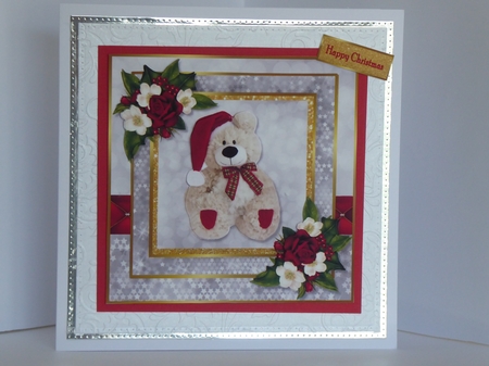 Christmas Teddie  Mini Kit by Kathleen Peace
