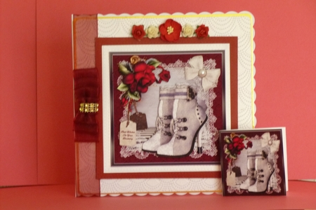 Steampunk Boots Red Roses & Lace Mini Kit by Kathleen Peace