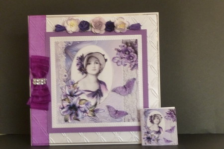 Purple Flowers Lady & Lace Mini Kit by Kathleen Peace