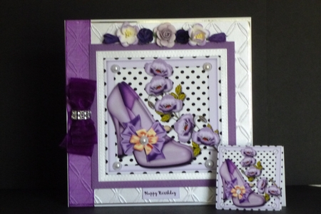 I Love My Purple Poppys Shoes Mini Kit by Kathleen Peace
