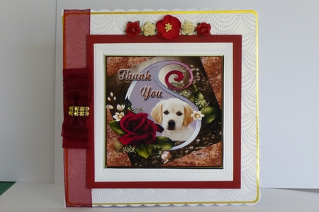 Mini Kit- Thank You- Beautiful Puppy #2 by Kathleen Peace