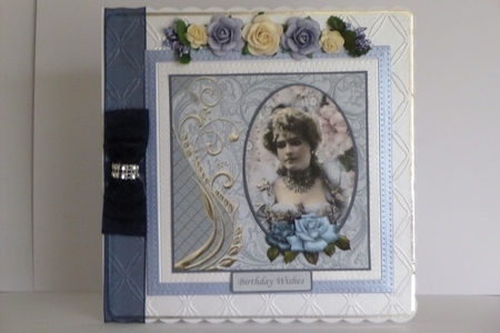 Vintage Lady Portrait Filigree Finesse by Kathleen Peace