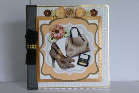 Beautiful Shaped card with Shoes 4, by Kathleen Peace