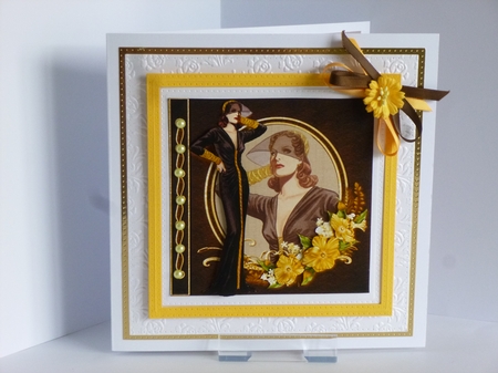 1930s Stocking Dress Fashion Reflections 7x7 Mini Kit by Kathleen Peace