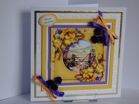 Scenic Floral Present - Spring Chickens by Kathleen Peace