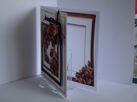 Pretty Porcelain Roses - Chocolate by Kathleen Peace