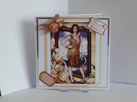 Art Deco Lady Lily 4 Sheet mini Kit Gold by Kathleen Peace