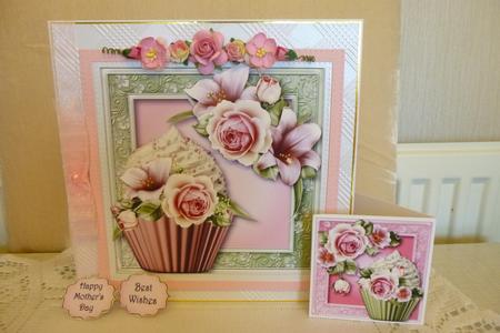 Roses & Lilies Cupcake by Kathleen Peace