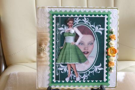 Dressed Up Fashion Reflections Decoupage by Kathleen Peace