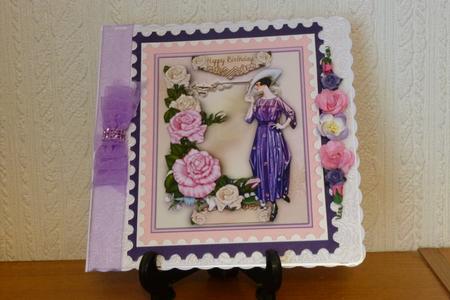 Stunning Lady in Purple by Kathleen Peace