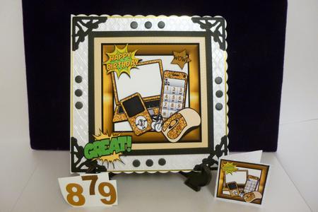 Gold Glitter Mp3 Player, Laptop, Mobile 8x8 by Kathleen Peace