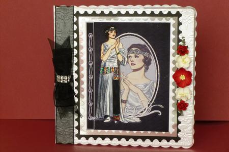 Twenties Jeweled Fashion Reflectionsdecoupage by Kathleen Peace